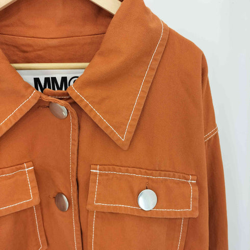 エムエムシックスメゾンマルジェラ MM6 Maison Margiela イタリア製 ベルト付き デニム トレンチコート レディース 38