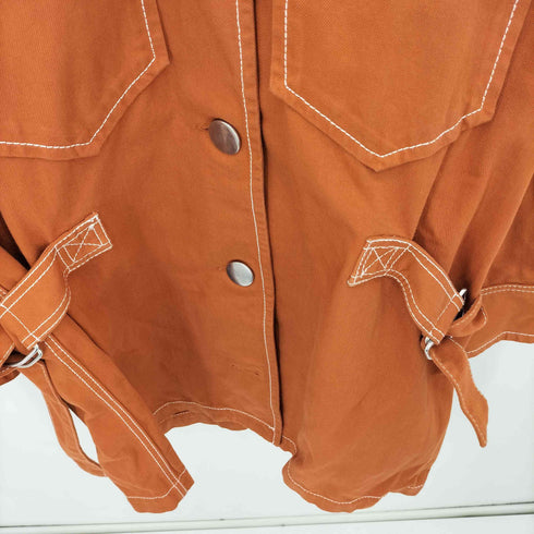エムエムシックスメゾンマルジェラ MM6 Maison Margiela イタリア製 ベルト付き デニム トレンチコート レディース 38