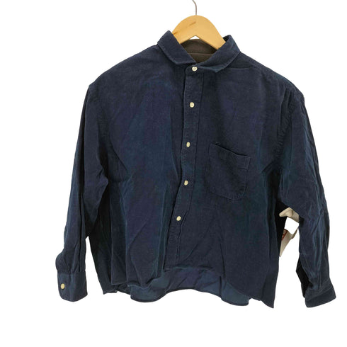 インディヴィジュアライズドシャツ individualized shirts USA製 細畝コーデュロイクロップドシャツ レディース 15-28