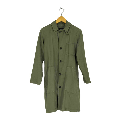 ズッカ ZUCCa コットンリネン ショップコート メンズ JPN:M