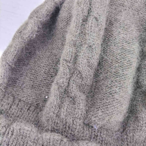 ヴィヴィアンウエストウッド Vivienne Westwood オーブロゴ刺繍 アンゴラウール ボンボン ビーニー レディース