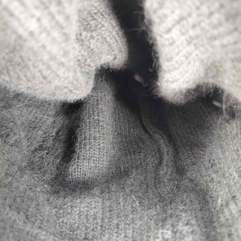 ヴィヴィアンウエストウッド Vivienne Westwood オーブロゴ刺繍 アンゴラウール ボンボン ビーニー レディース