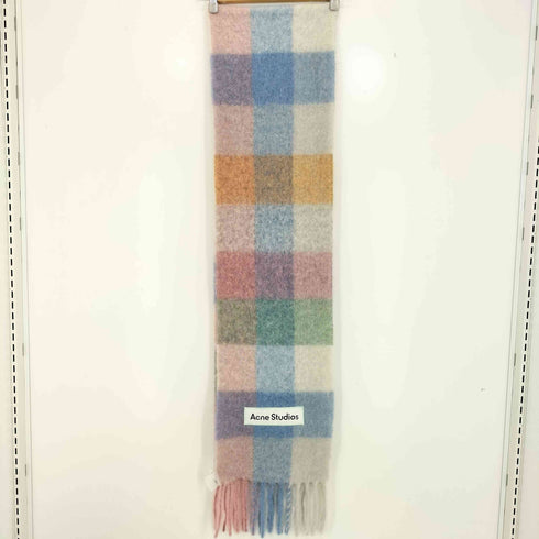 アクネストゥディオズ ACNE STUDIOS モヘアチェックスカーフ 大判マフラー レディース