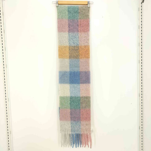 アクネストゥディオズ ACNE STUDIOS モヘアチェックスカーフ 大判マフラー レディース