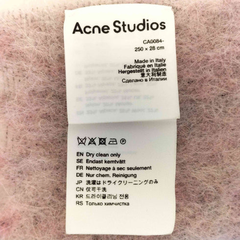 アクネストゥディオズ ACNE STUDIOS モヘアチェックスカーフ 大判マフラー レディース