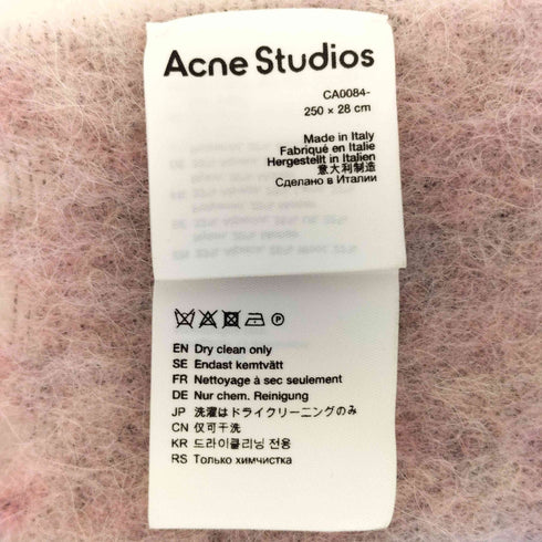 アクネストゥディオズ ACNE STUDIOS モヘアチェックスカーフ 大判マフラー レディース
