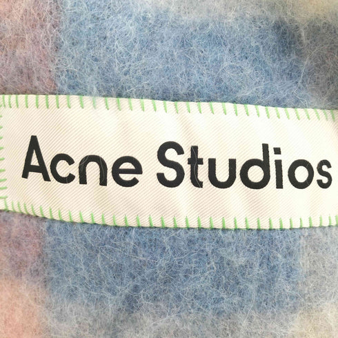 アクネストゥディオズ ACNE STUDIOS モヘアチェックスカーフ 大判マフラー レディース