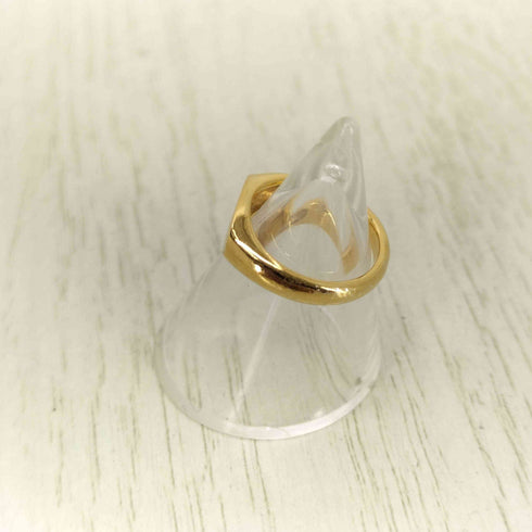 4.W.A. JEWELRY SUPPLY 925刻印 EMBLEM RING ゴールドピンキーリング レディース 4号