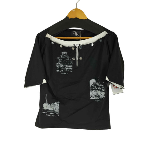 Cozy Worldwide レイヤード スナップボタンギミック S/S Tシャツ メンズ JPN:M