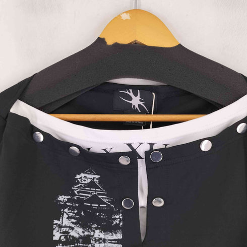 Cozy Worldwide レイヤード スナップボタンギミック S/S Tシャツ メンズ JPN:M