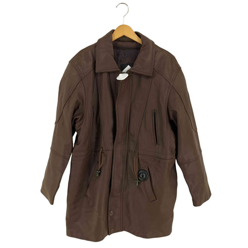 REAL LEATHER ライナー付き レザーコート メンズ