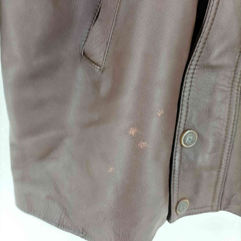 REAL LEATHER ライナー付き レザーコート メンズ