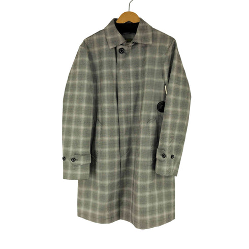 マッキントッシュフィロソフィー MACKINTOSH PHILOSOPHY ライナー付きチェックステンカラーコート メンズ 38