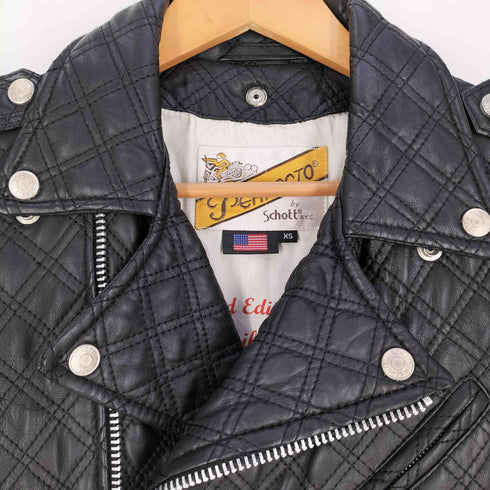 パーフェクトバイショット Perfecto by Schott シープスキン キルティング ダブルライダース レディース import:XS