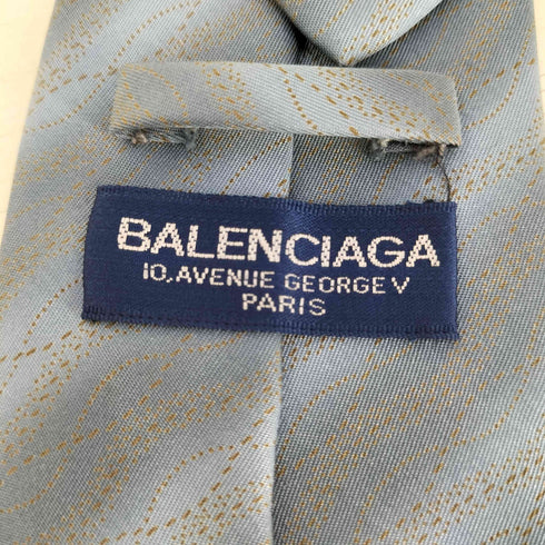 バレンシアガ BALENCIAGA シルク100% ストライプ ネクタイ メンズ