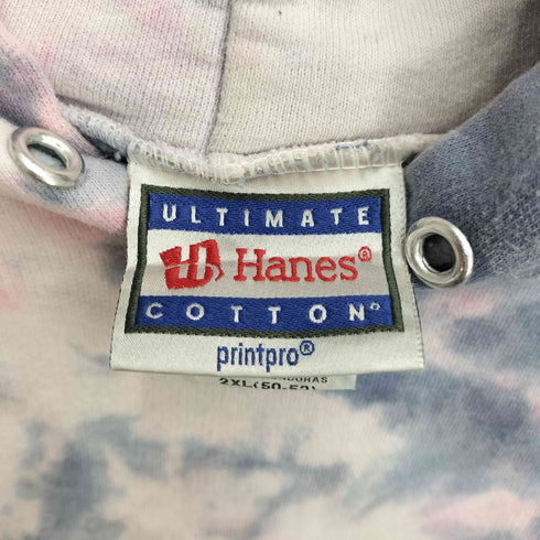 ヘインズ Hanes 90S タイダイ コットンポリ プルオーバーパーカー メンズ 2XG