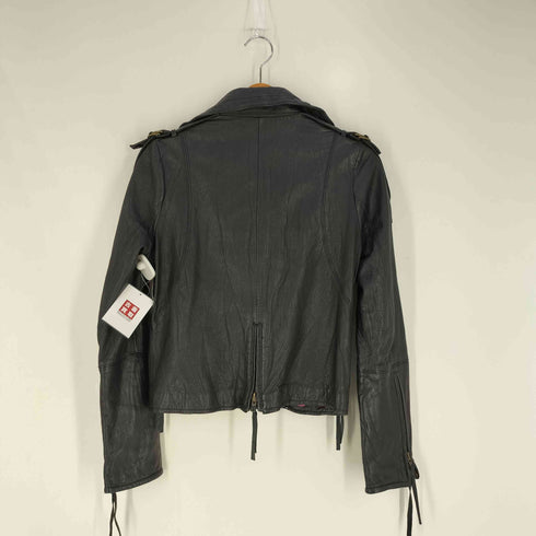 FREE'S PHRASE 裏地メッシュ ラムレザー ダブルライダース レディース JPN:M