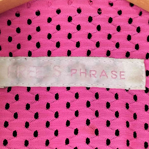 FREE'S PHRASE 裏地メッシュ ラムレザー ダブルライダース レディース JPN:M