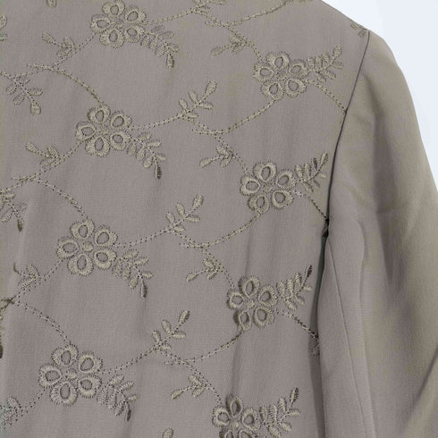 トクコプルミエヴォル TOKUKO 1er VOL レーヨンエステル 刺繍 背抜き 3Bジャケット レディース JPN:9号