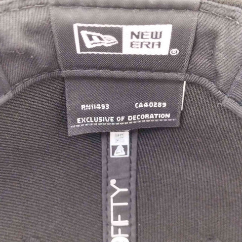 ニューエラ NEW ERA 別注 THE CAP WASTElAND PHARAOH 59FIFTY 5950 ARIDIA BLACK × NEON ORANGE MLB ベースボール チーム ロゴ 刺繍 6パネル キャップ メンズ 7 1/2