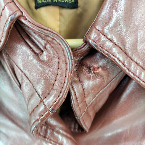 REAL LEATHER ギミックレザージャケット レディース