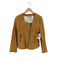 バナナリパブリック BANANA REPUBLIC SHEEP SKIN ノーカラーレザージャケット レディース import:M