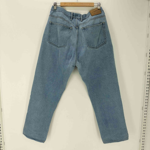 ティンバーランド Timberland 90S ロゴ 革パッチ 5ポケット ワイド テーパード デニム パンツ メンズ 38