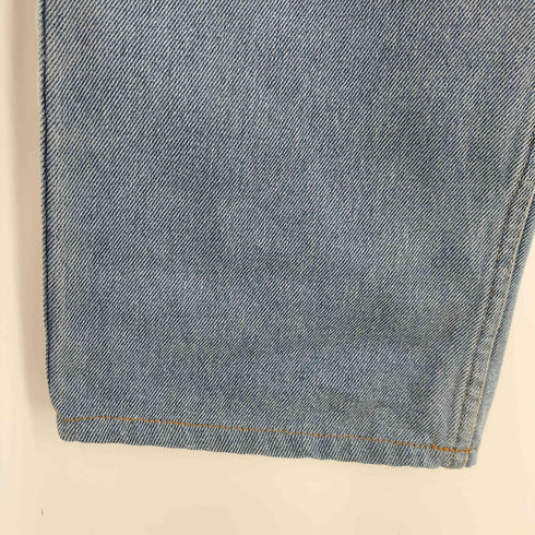 ティンバーランド Timberland 90S ロゴ 革パッチ 5ポケット ワイド テーパード デニム パンツ メンズ 38