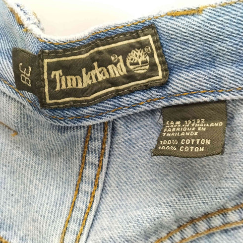 ティンバーランド Timberland 90S ロゴ 革パッチ 5ポケット ワイド テーパード デニム パンツ メンズ 38