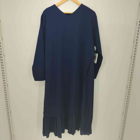 アンティカパターントルソ antiqua patterntorso L/S Vネック シフォン ドッキングワンピース レディース FREE