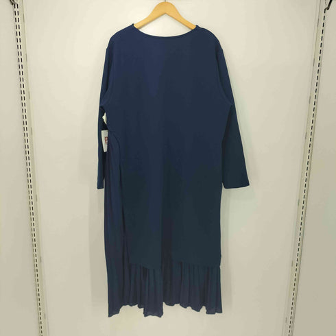 アンティカパターントルソ antiqua patterntorso L/S Vネック シフォン ドッキングワンピース レディース FREE