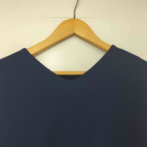 アンティカパターントルソ antiqua patterntorso L/S Vネック シフォン ドッキングワンピース レディース FREE