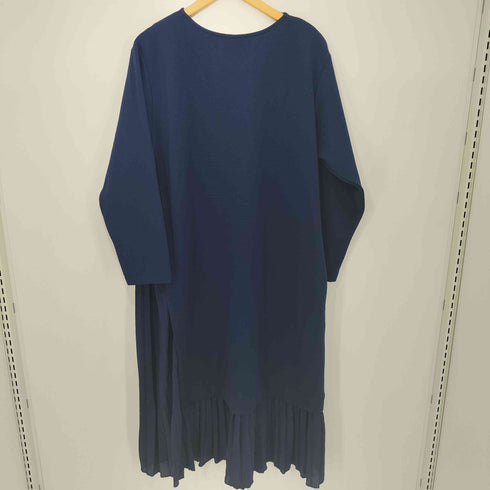 アンティカパターントルソ antiqua patterntorso L/S Vネック シフォン ドッキングワンピース レディース FREE