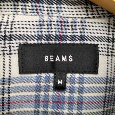 ビームス BEAMS BEAMS 切替え バイアス チェック シャツ メンズ JPN:M