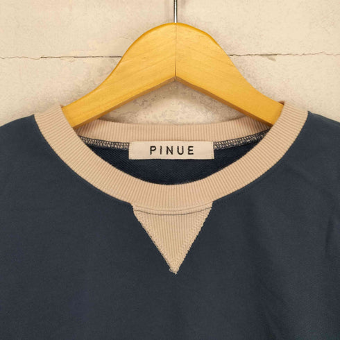 pinue バイカラースウェット レディース