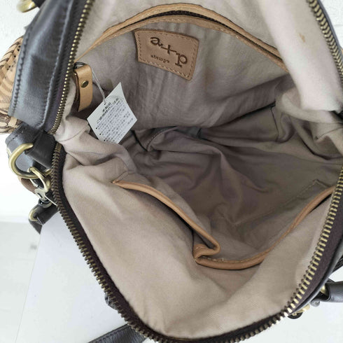 a+p atempe レザー細工 2way バッグ レディース