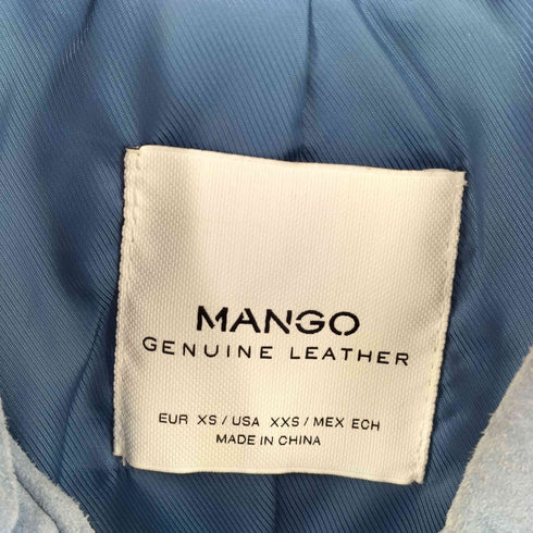 マンゴ MANGO PIGSKIN ライダースジャケット レディース XXS