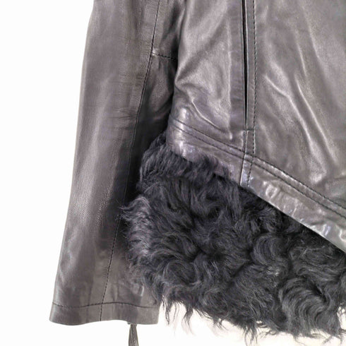 ダイアグラムグレースコンチネンタル Diagram GRACE CONTINENTAL SHEEP SKIN ライダースジャケット レディース JPN:38