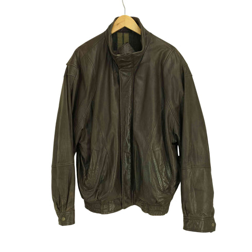 ジョンアッシュフォード JOHN ASHFORD 90-00S 本革 ジップアップジャケット メンズ import:L