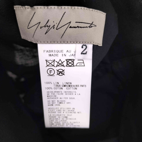 ヨウジヤマモト Yohji Yamamoto 24SS HIGH TWISTED GABARDINE LOW-RISE BASIC PANTS ハイ ツイスト ギャバジン ローライズ ベーシック パンツ レディース JPN:2