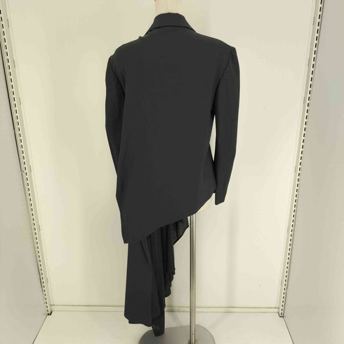 ヨウジヤマモト Yohji Yamamoto 23AW collection look14 WOOL GABARDINE ASYMMETRIC JACKET ウールギャバジン アシンメトリー ジャケット レディース JPN:2