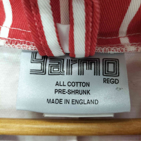 ヤーモ yarmo ストライプワークコート メンズ US:38