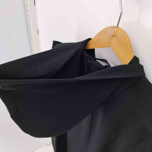 ヨウジヤマモト Yohji Yamamoto collections 25SS TA/PE CREPE DE CHINE HOODED DRESS クレープ デシン フード付 ドレス シャツ ワンピース レディース JPN:2