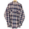 AMERICAN EDITION チェック柄プリントネルシャツ メンズ import:XL