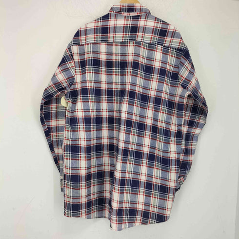 AMERICAN EDITION チェック柄プリントネルシャツ メンズ import:XL