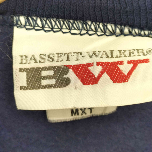 バセットウォーカー BASSETT WALKER 90s USA製 クルーネック ラグラン L/S 無地 スウェット メンズ MXT