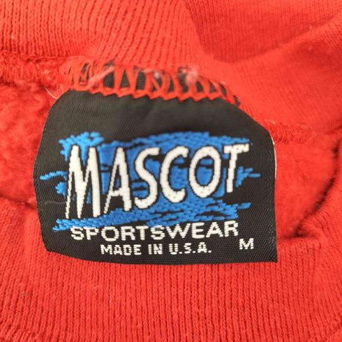 マスコット mascot 90s USA製 クルーネック L/S プリントスウェット メンズ import:M