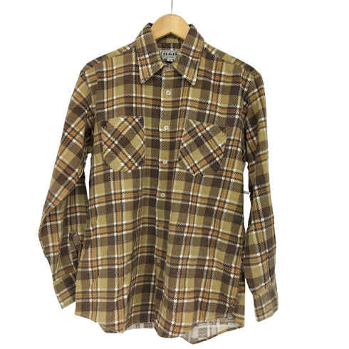 チェック柄プリントネルシャツ メンズ import:M