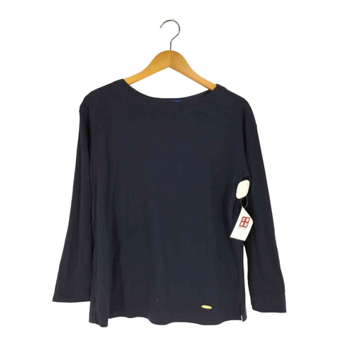 ブルーレーベルクレストブリッジ BLUE LABEL CRESTBRIDGE 袖チェック切替 L/S カットソー レディース JPN:38