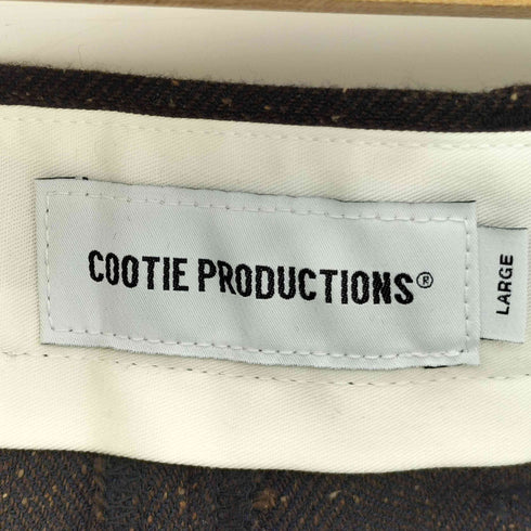 クーディプロダクション cootie productions Silk Nep Herringbone 2 Tuck Wide Trousers シルクネップヘリンボーン2タックワイドトラウザーズ メンズ JPN:L